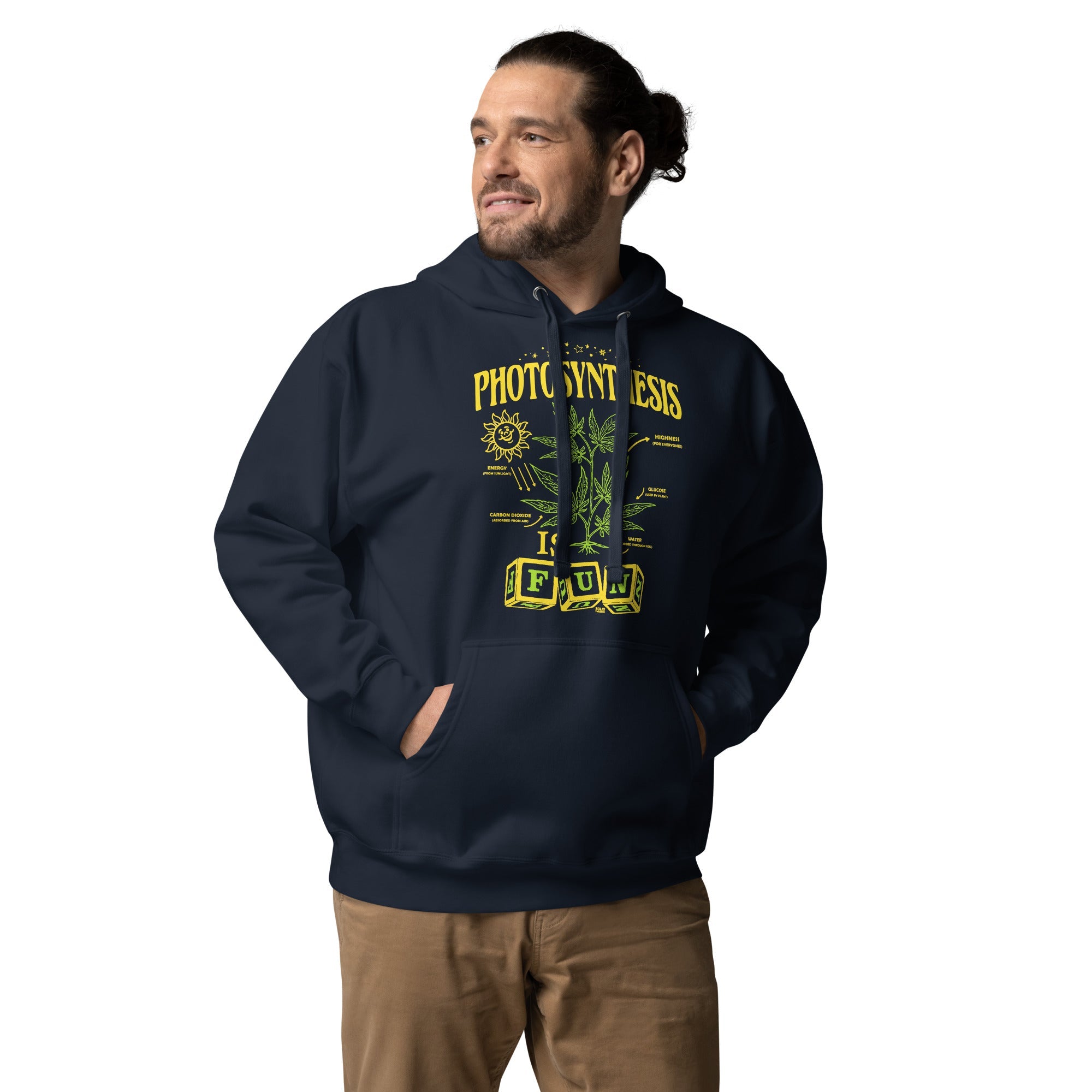 Photosynthesis Is Fun Vintage Classic Pullover Hoodie | Funny Marijuana Fleece | Solid Threads