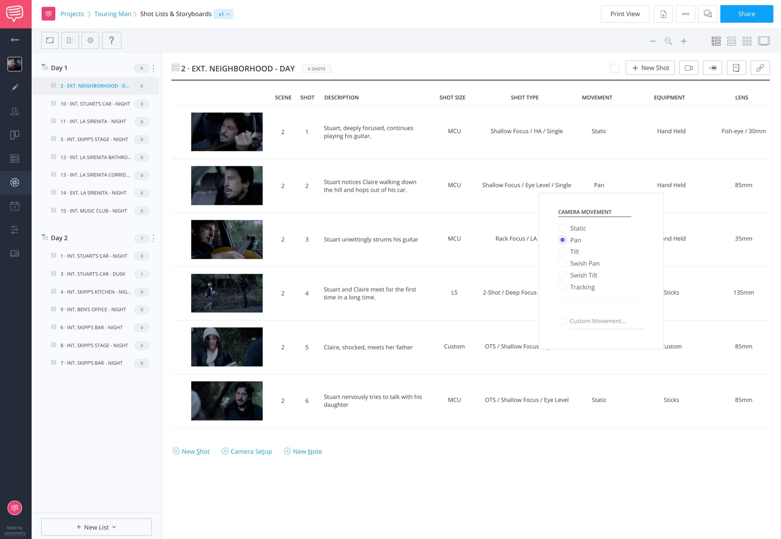 StudioBinder Free Shot List Software - How to Make a Shot List - New Shot List StudioBinder Free Shot List Software - How to Make a Shot List - New Shot List