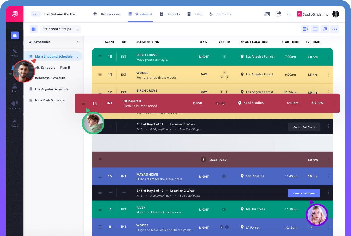 CTA StudioBinder Stripboard Film Scheduling Software CTA StudioBinder Stripboard Film Scheduling Software