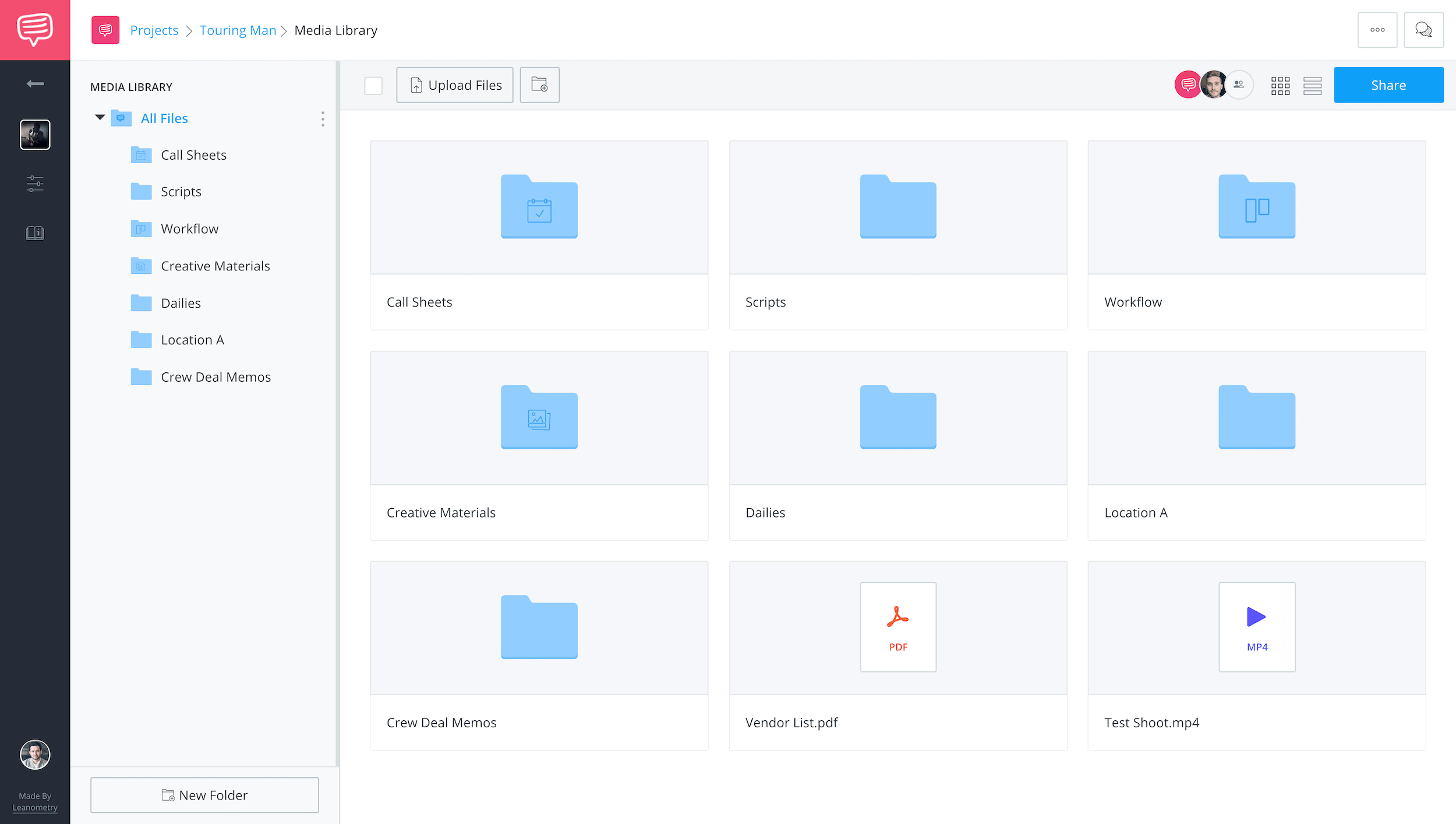 File Sharing - Film Production Media Manager - StudioBinder File Sharing - Film Production Media Manager - StudioBinder